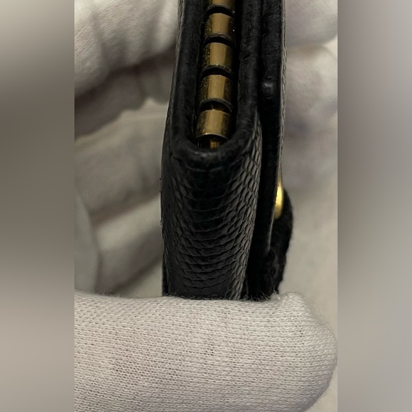 Salvatore Ferragamo Authentic Vintage Textured Black Key Holder - Picture 9 of 13